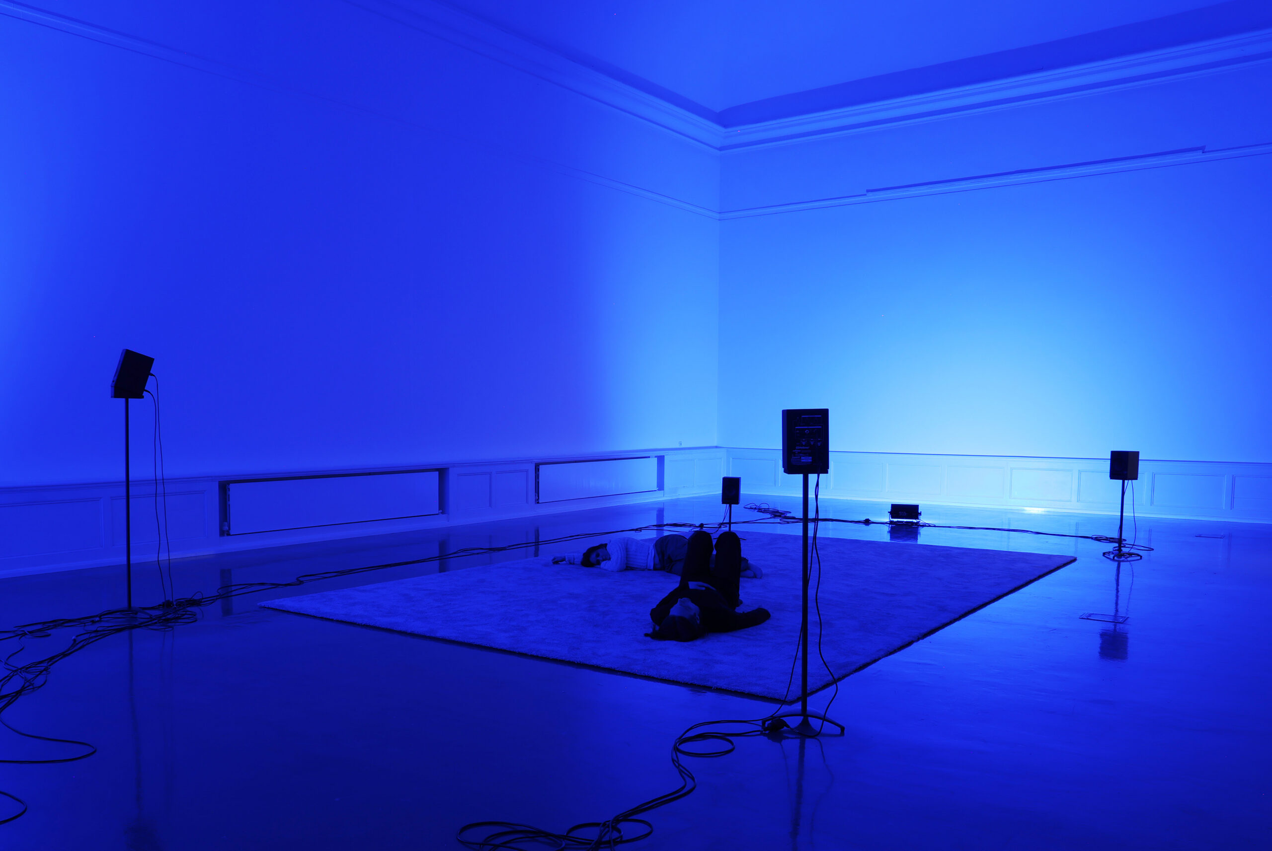 Installation view: delirious mantra, Anna Barham, Badischer Kunstverein, Karslruhe (ZYX)